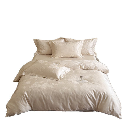 Luxus Jacquard Satin Bettbezug Set