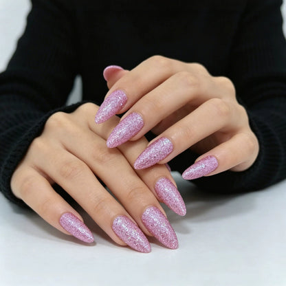 Glamouröse Glitzernde Stiletto-Nagelverstärkungen Brehn