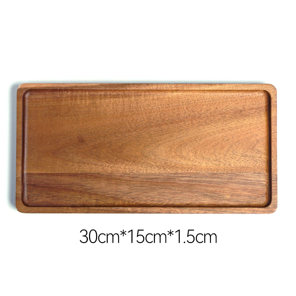 Elegantes Holzserviertablett mit Erhöhter Kante Brehn