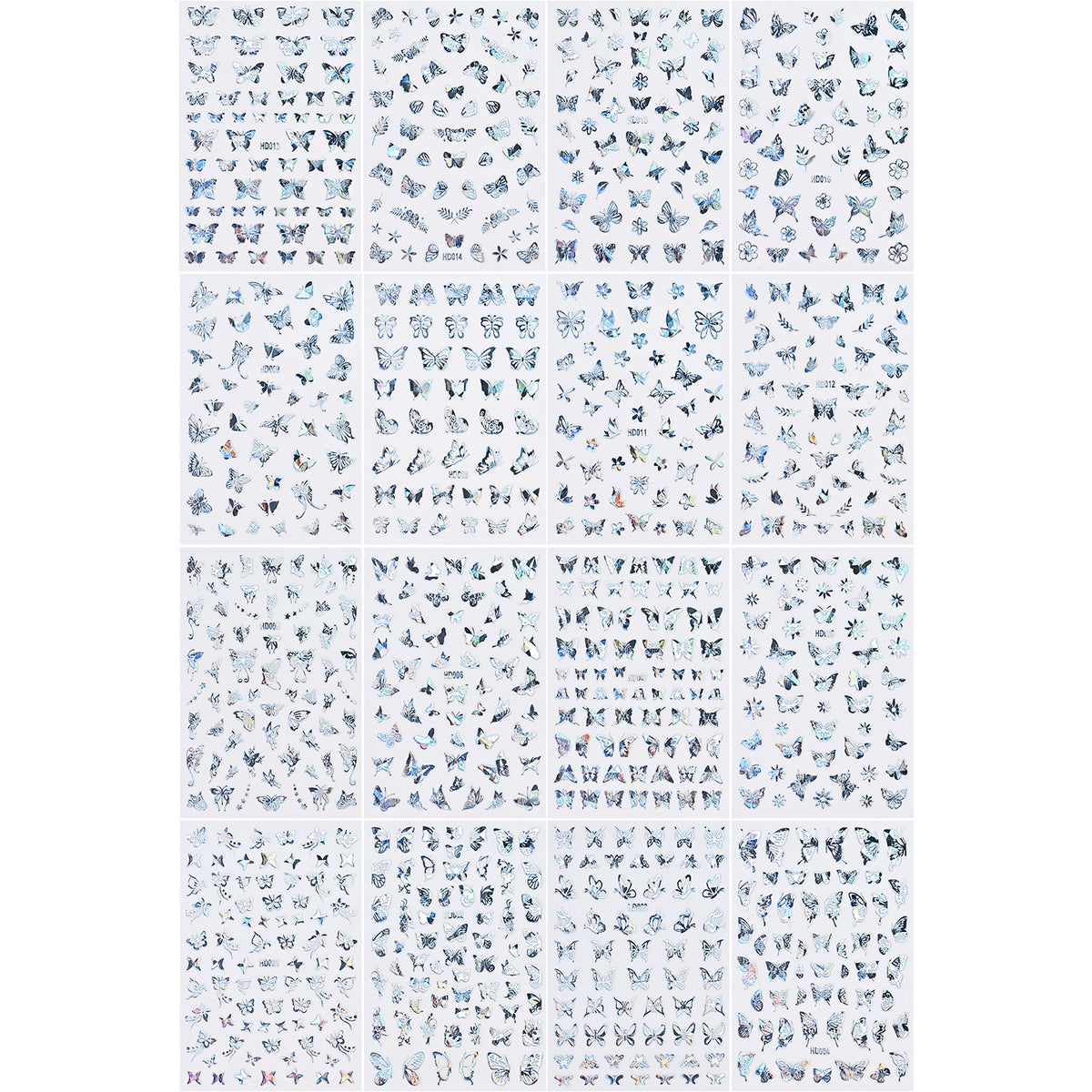 Künstlerische Schmetterling Nagel Kunst Decals