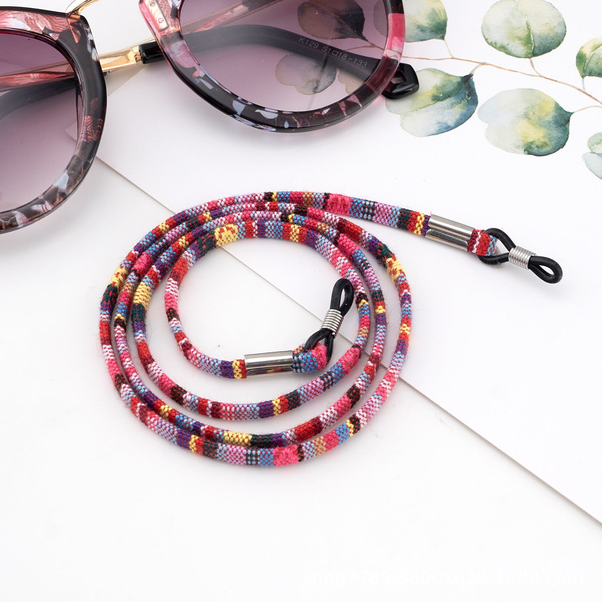 Vibrant gemusterte Brillenhalterung Strap Brehn