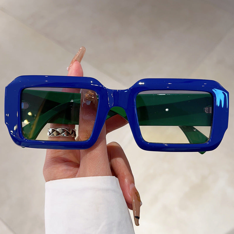 Damen oversized quadratische Sonnenbrille mit modernem Kunststoffrahmen Brehn