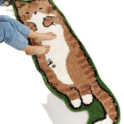 Niedliche katzenmotivierte Fußmatte