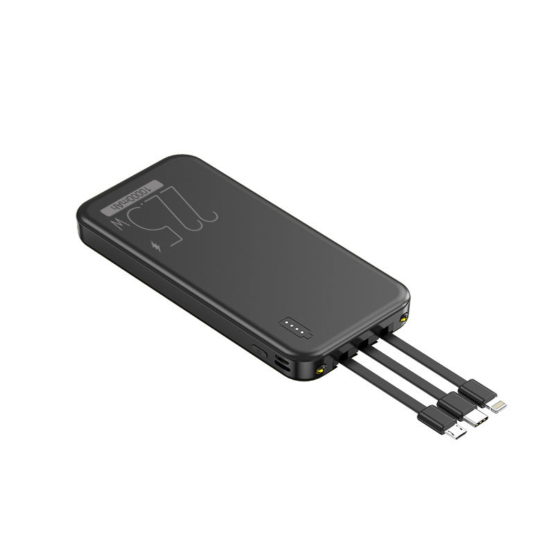 Powerbank mit Integrierten Multifunktionalen Kabeln Brehn