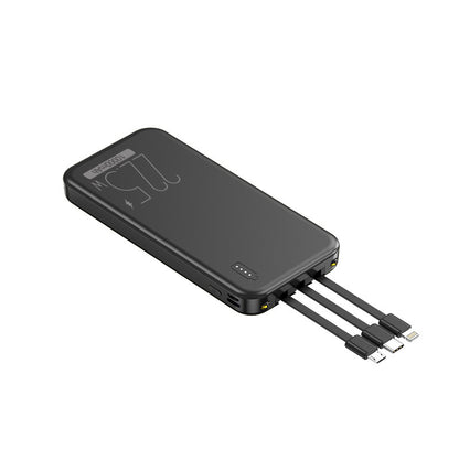 Powerbank mit Integrierten Multifunktionalen Kabeln Brehn