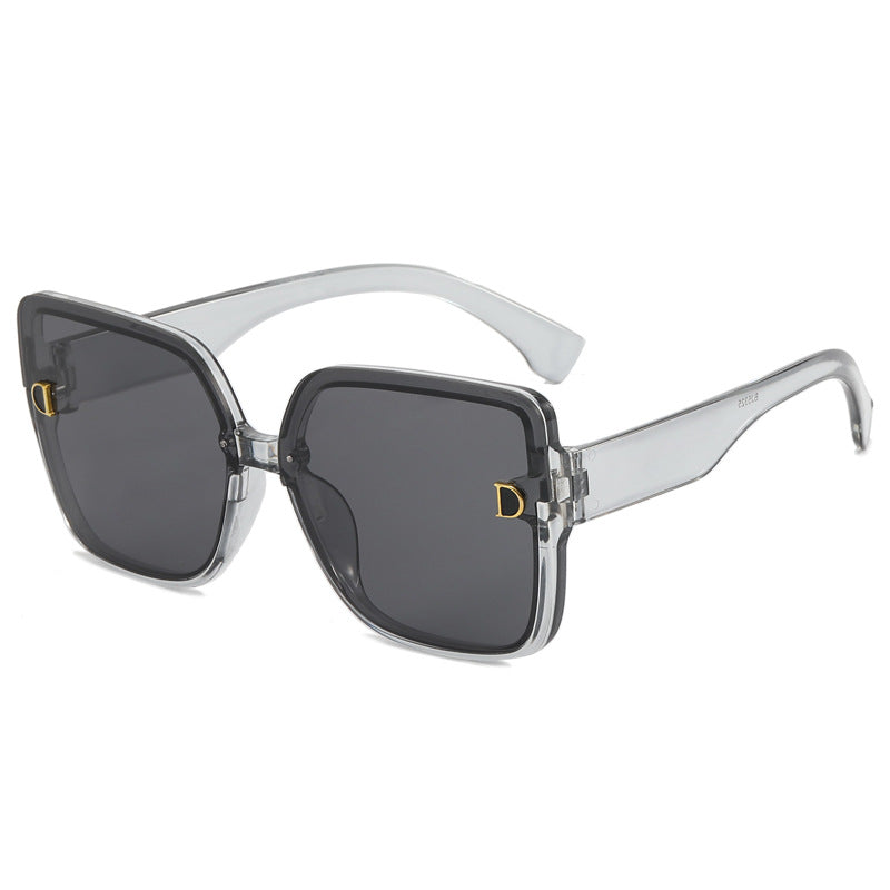 Damen modische quadratische Sonnenbrille im minimalistischen Design Brehn