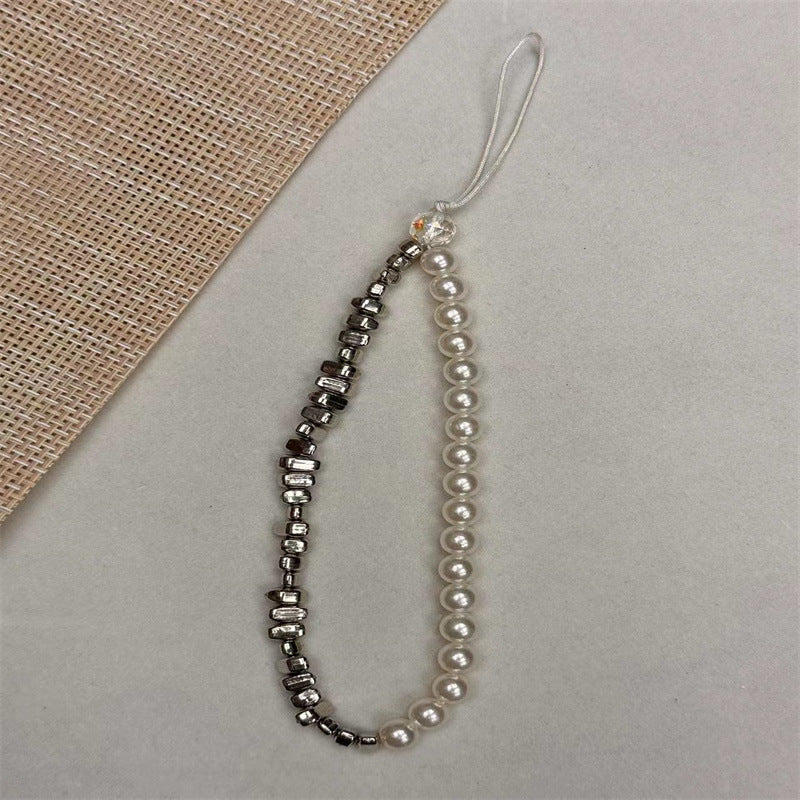 Elegante Perlen- und Metallic-Perlen-Brillen-Kette Brehn