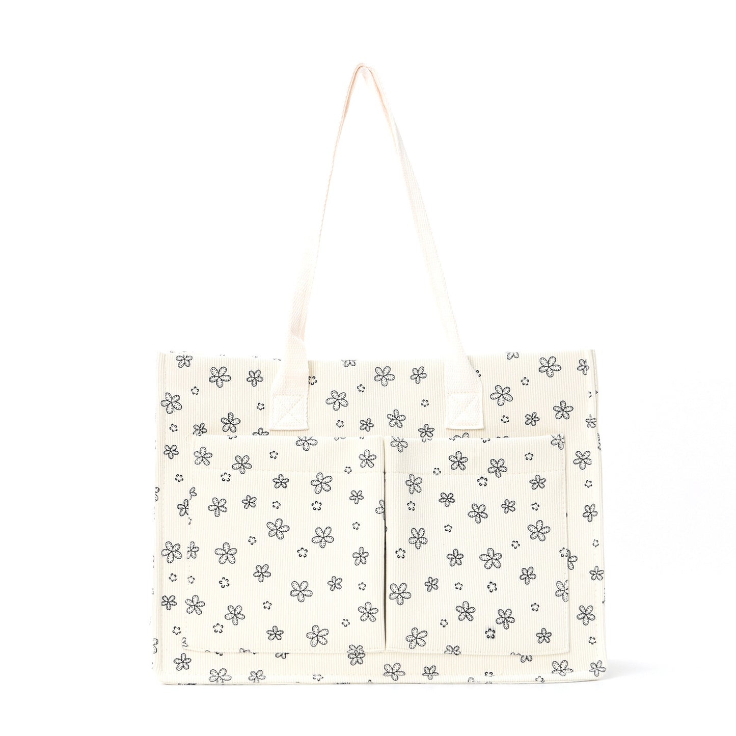 Geräumige Einkaufs- und Alltags-Tasche mit Modernen Blumenmotiven Brehn