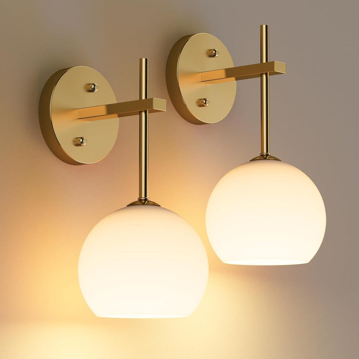 Moderne Glas Globe Wandlampe