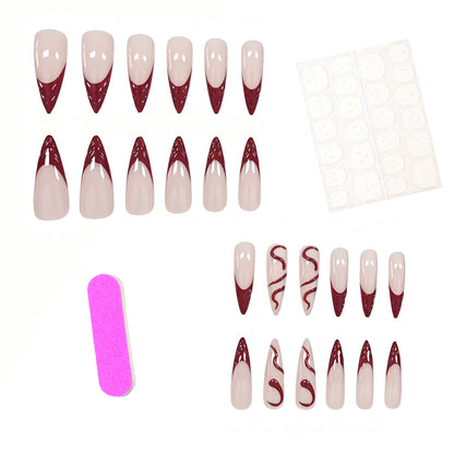 Dekorativer Stiletto Nagelkunst Set Brehn