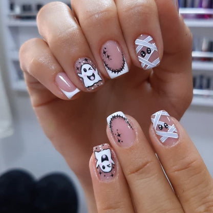 Halloween-Themen Charakter Nagelkunst Verlängerungen Brehn