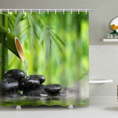 Tranquil Zen Natur Duschvorhang Brehn