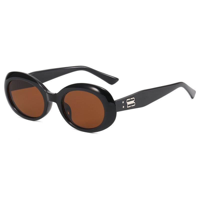 Damen Retro-inspirierte Sonnenbrille mit breitem Rahmen Brehn