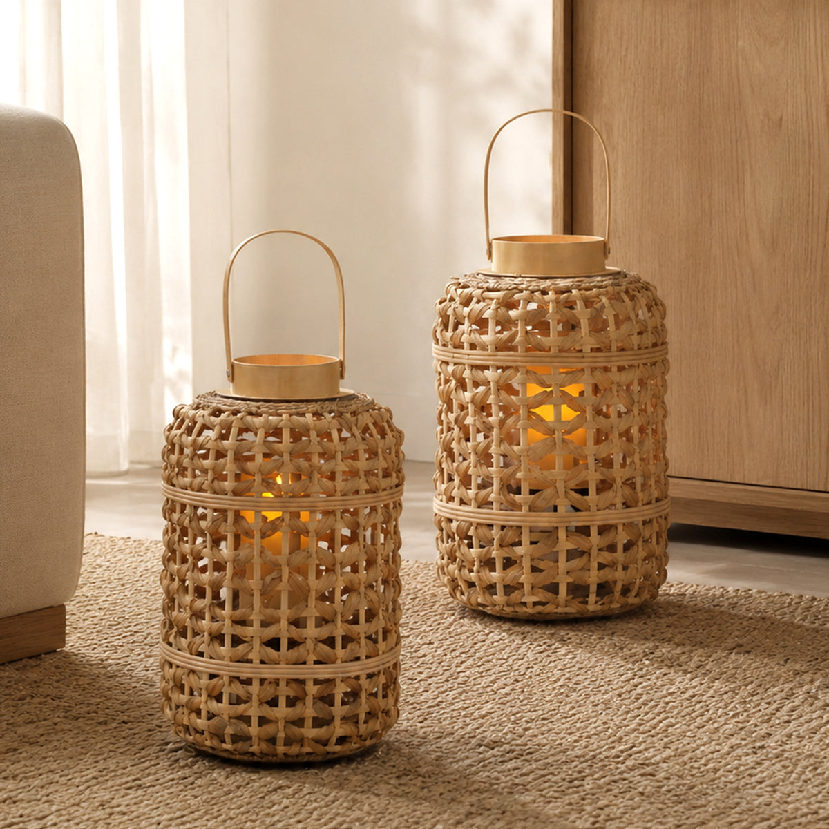 Dekorativer Rattan-Laterne Brehn