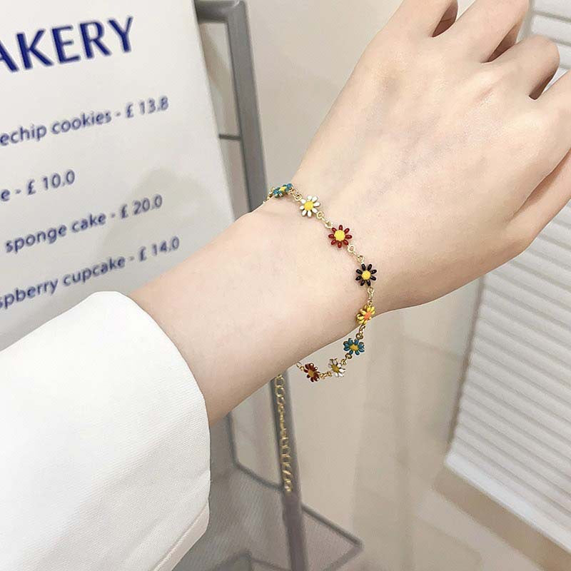 Flower Charm Armband Brehn