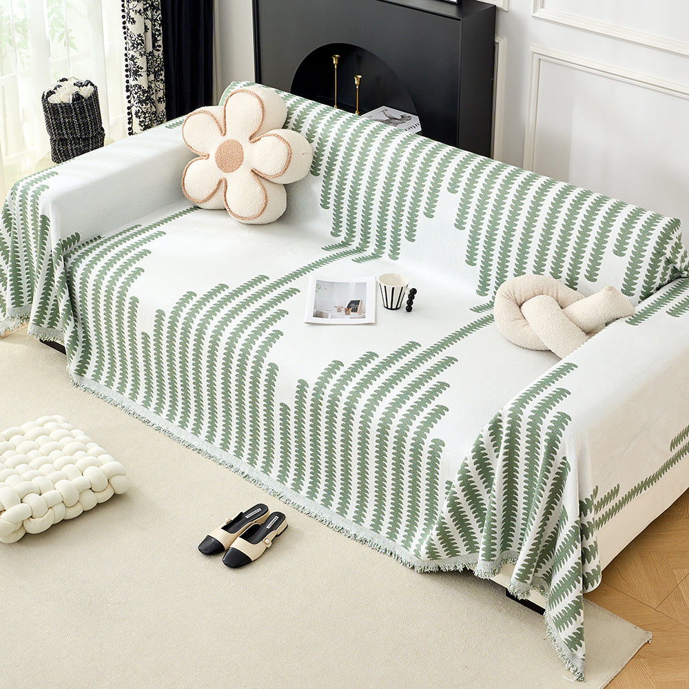 Gemütliche dekorative Fransen-Sofa-Wurfdecke