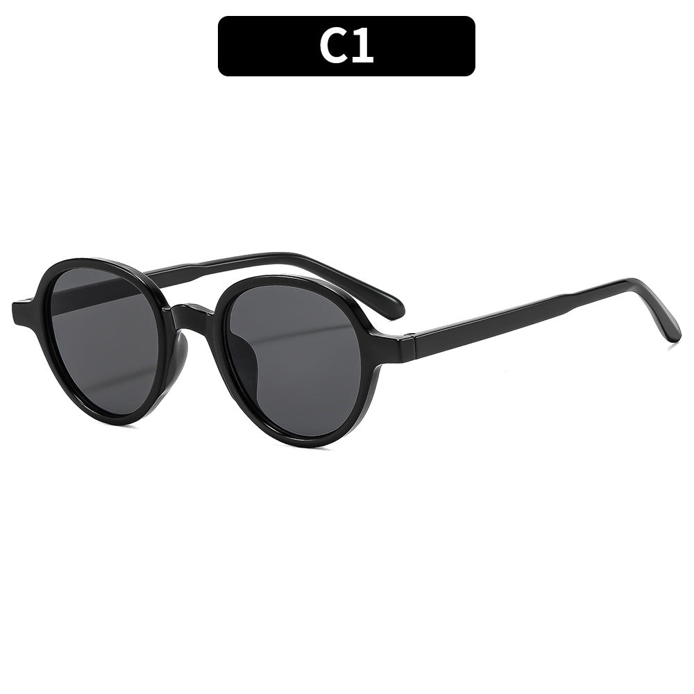Trendy Übergroße Runde Rahmen Sonnenbrille