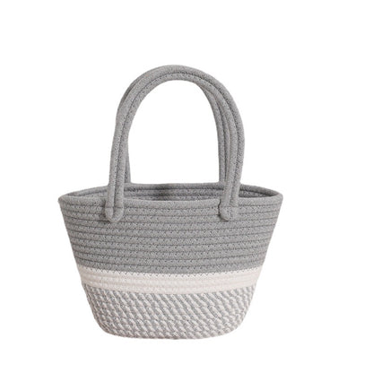 Modische Handtasche Aus Geflochtenem Textil Brehn