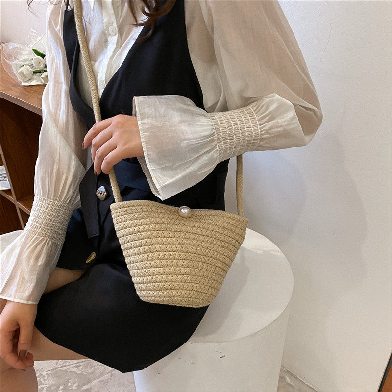 Gewebte Seil-Schultertasche