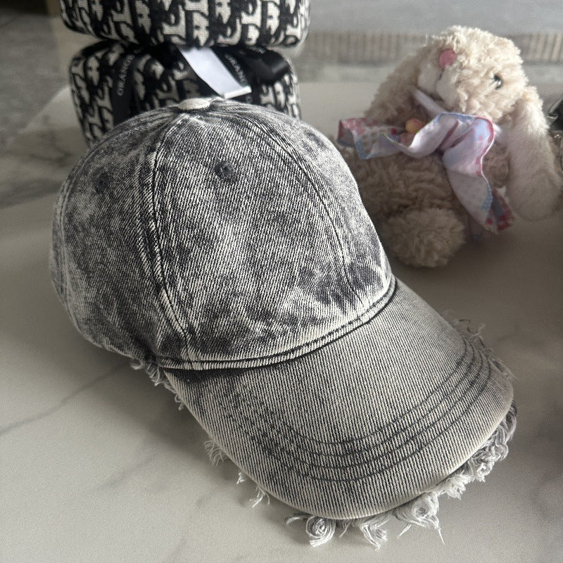 Unisex beschädigte Denim Baseballcap Brehn