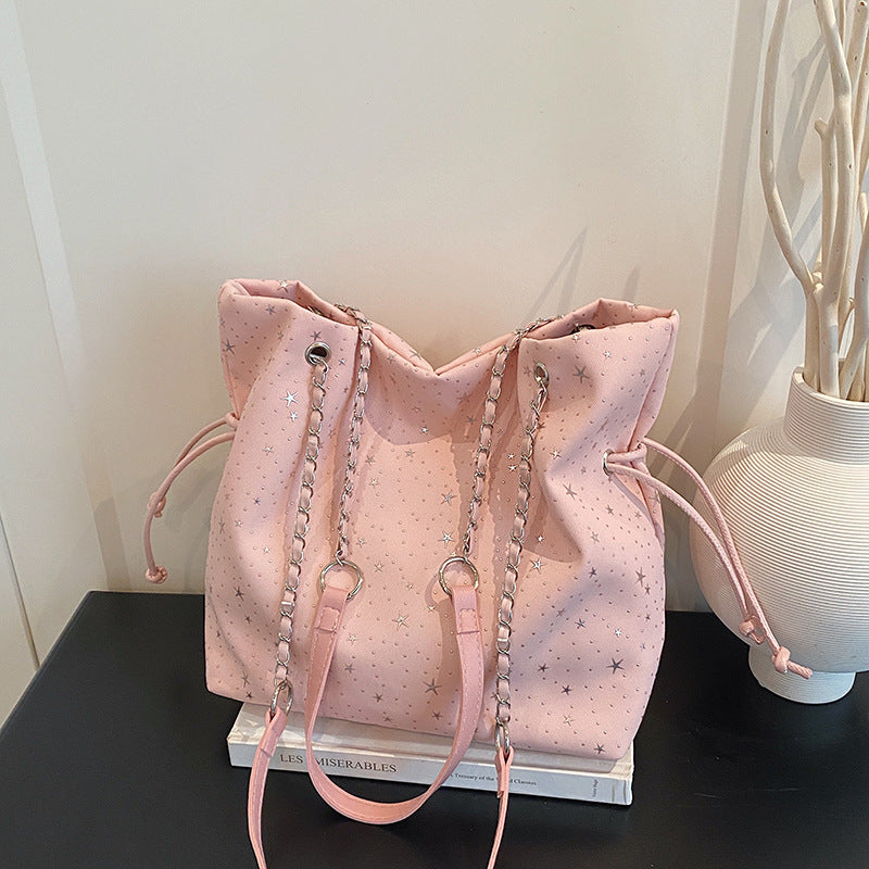WoStylish Zugband Schultertasche Brehn