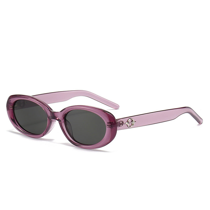 Stylisch Schlanke Oval Sonnenbrille Brehn