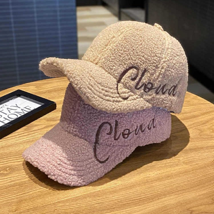 Damen Fluffy Texturierte Baseballmütze Brehn
