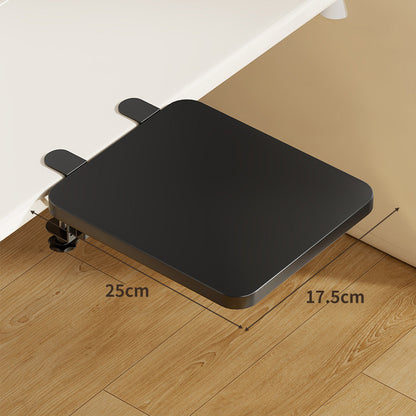 Unter-Desk Bambus Ausziehbare Arbeitsfläche Clamp-Montierte Tastatur- & Mausplattform