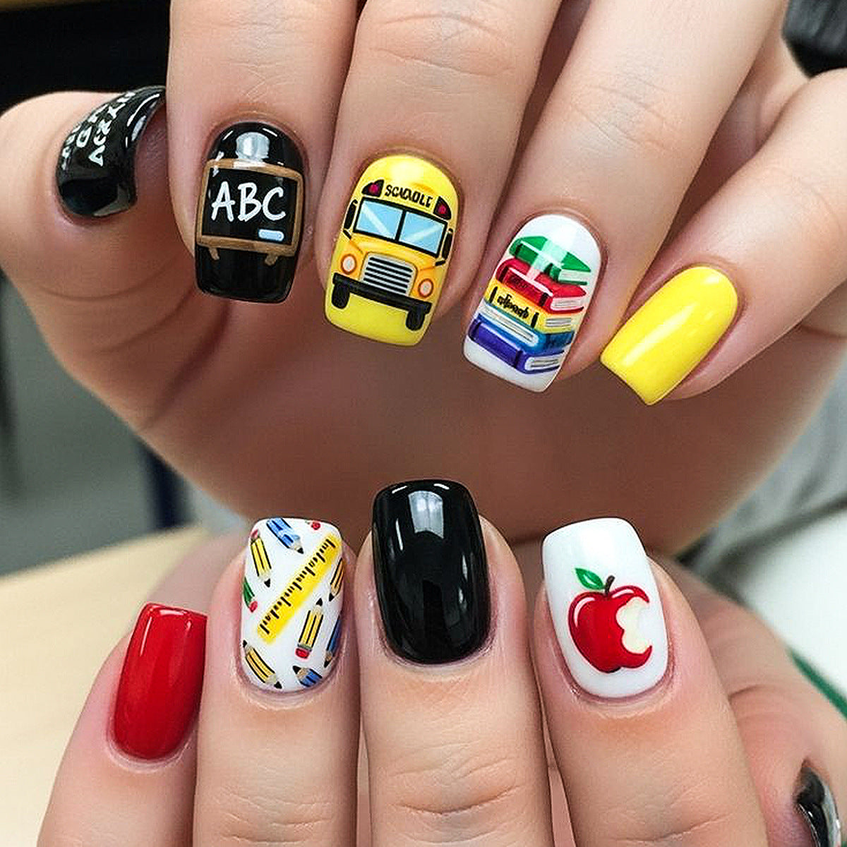 Schul-Themen-Nagelkunst-Set Brehn