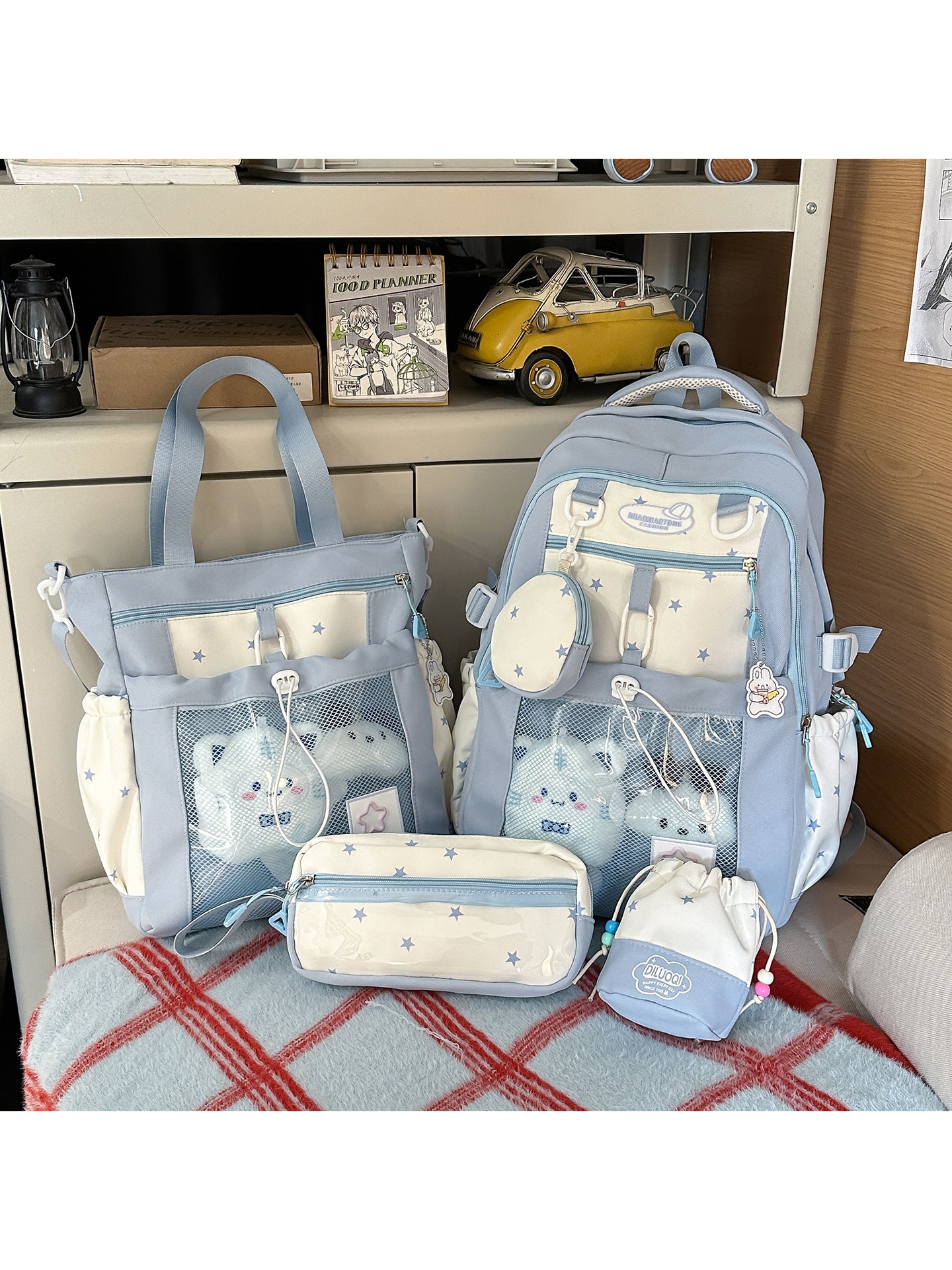 Plüsch Schulranzen Set Brehn