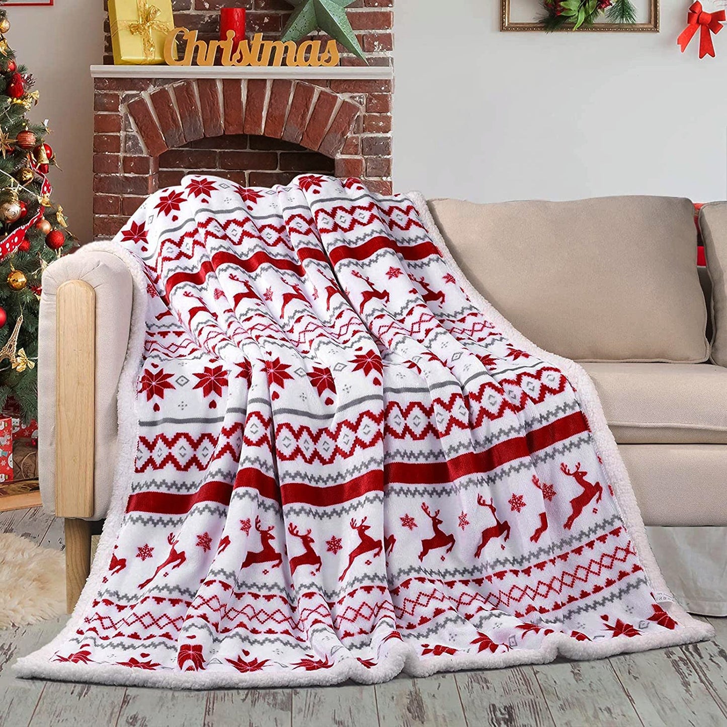 Spaßige, urlaubsbezogene Plüsch-Fleece-Decke
