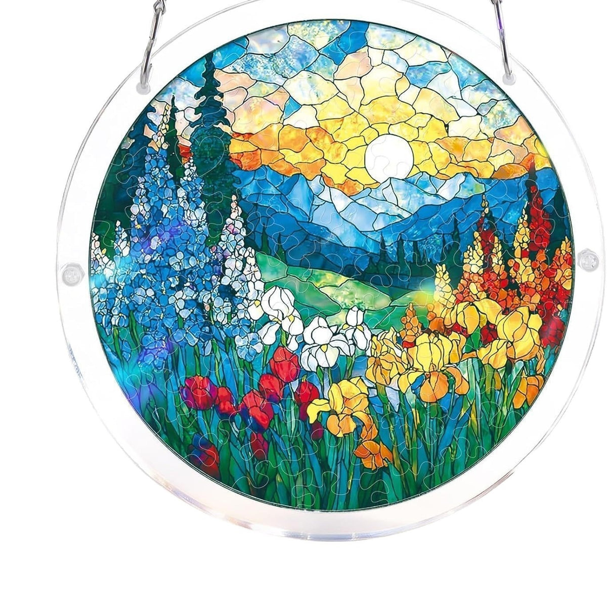 Buntglas Wandbehang Brehn