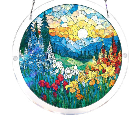 Buntglas Wandbehang Brehn