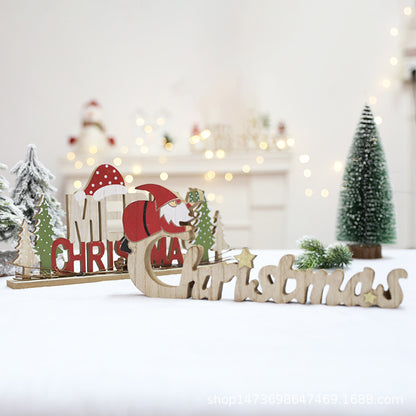Holz Weihnachtsdekoration Schild