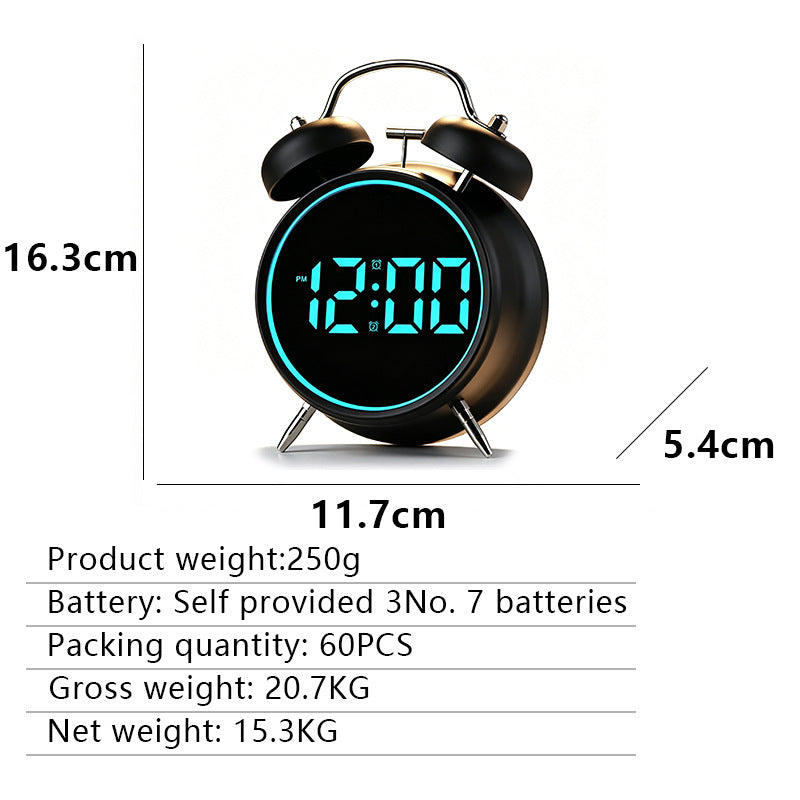 Digitaler Wecker mit Großem Led-Display und Dual-Alarmfunktion Brehn