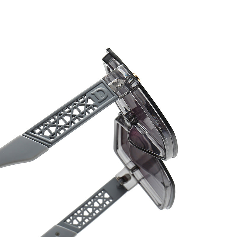 Damen modische quadratische Sonnenbrille mit robustem Rahmen und UV-Schutz Brehn