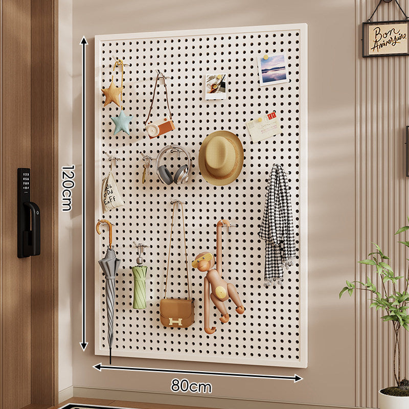 Wandanag perforiertes Lochboard-Organizer-Panel Großes Quadrat mit modularen Haken und Zubehör