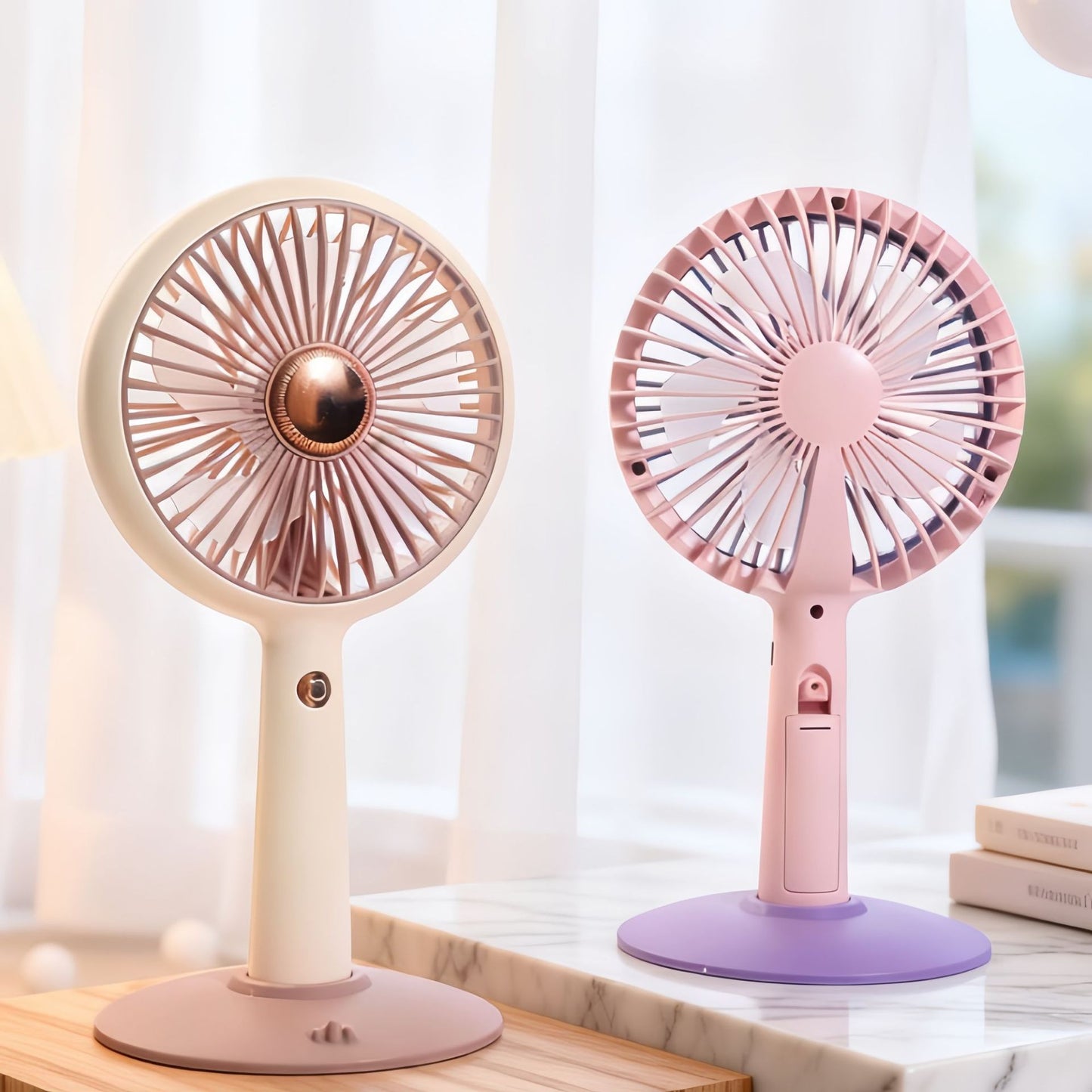 Damen Tragbarer Tischventilator mit USB-Lademöglichkeit Brehn