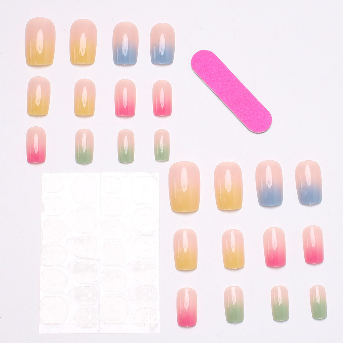 Ombre Gradient Press-On Nägel Brehn