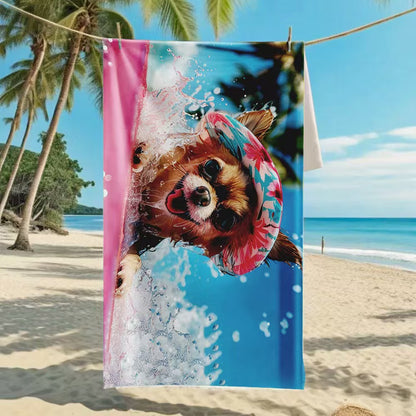 Damen Strandtuch mit kreativem Golfthema Brehn