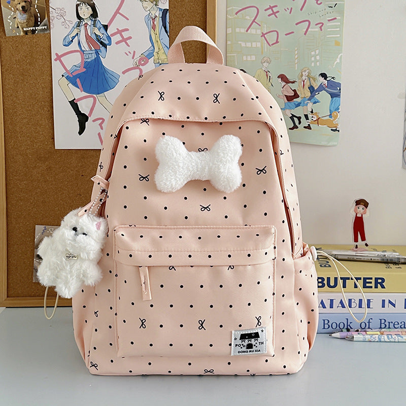 Niedlicher gemusterter leichter Schulrucksack