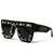 Damen Sonnenbrille mit extravagantem Design und dekorativer Kettenverzierung Brehn