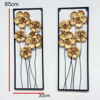 Künstlerische florale Wandmetalldekoration Brehn