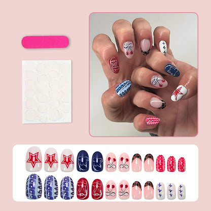 Kunstnagelset mit kreativem Mustermix Brehn