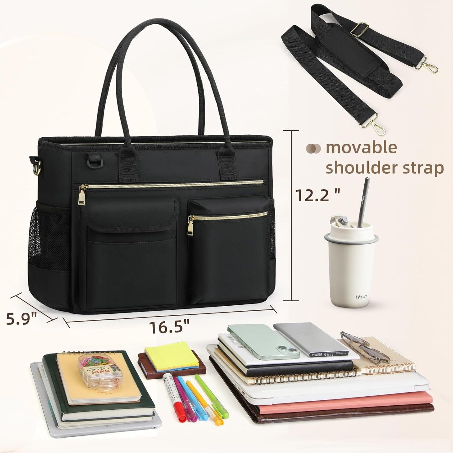 Organizer-Tasche mit Vielseitigen Fächern Brehn