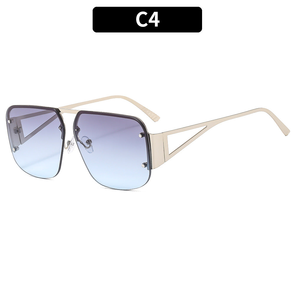 Geometrische Winkelige Quadratische Sonnenbrille