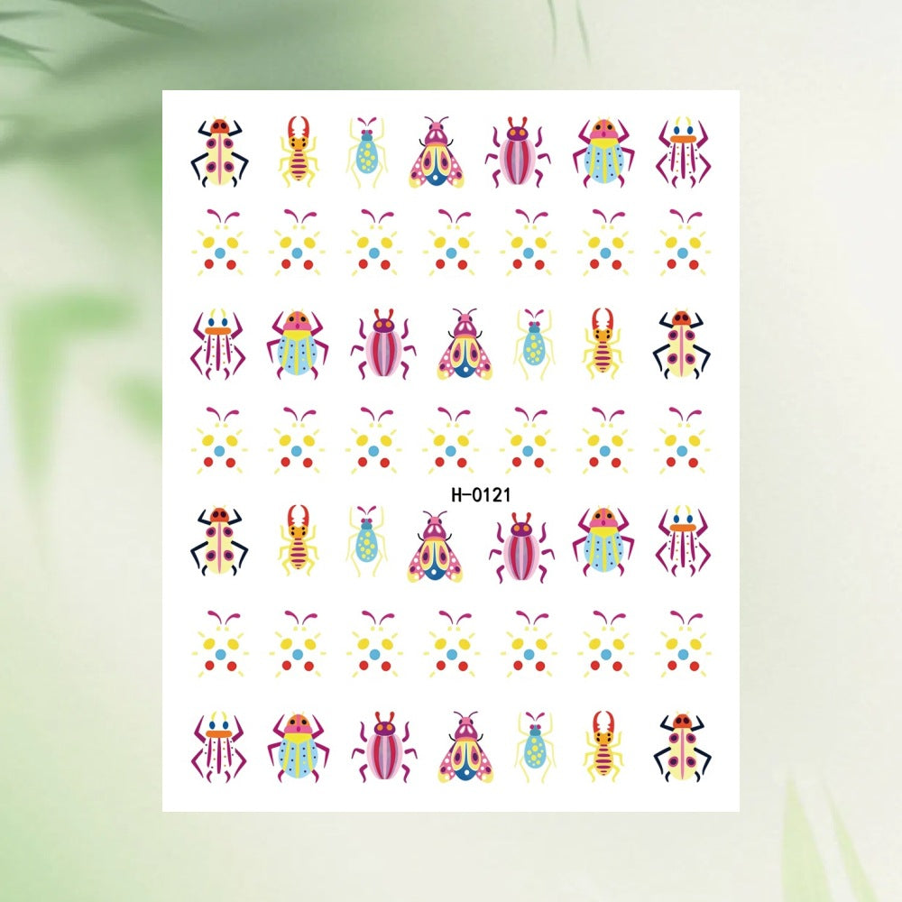 Tropisches Obst-Themen-Nagelkunst-Aufkleber-Set