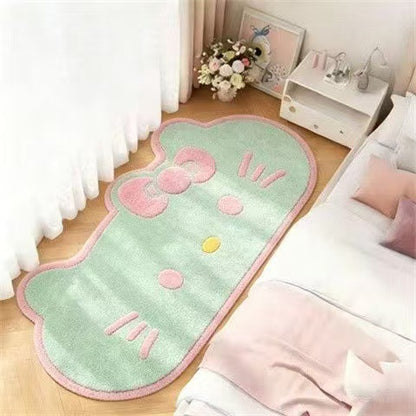 Niedliche katzenförmige Teppich