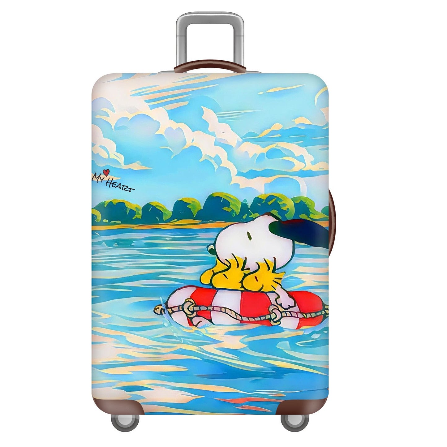Unisex Hartschalenreisekoffer mit verspieltem Snoopy-Motiv Brehn