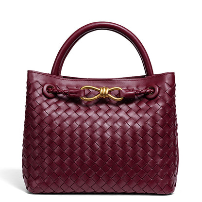 Elegante geflochtene Leder-Tasche Brehn